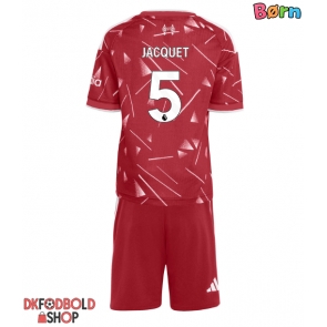 Liverpool Jeremy Jacquet #5 Hjemmebanesæt Børn 2026-27 Kort ærmer (+ korte bukser)